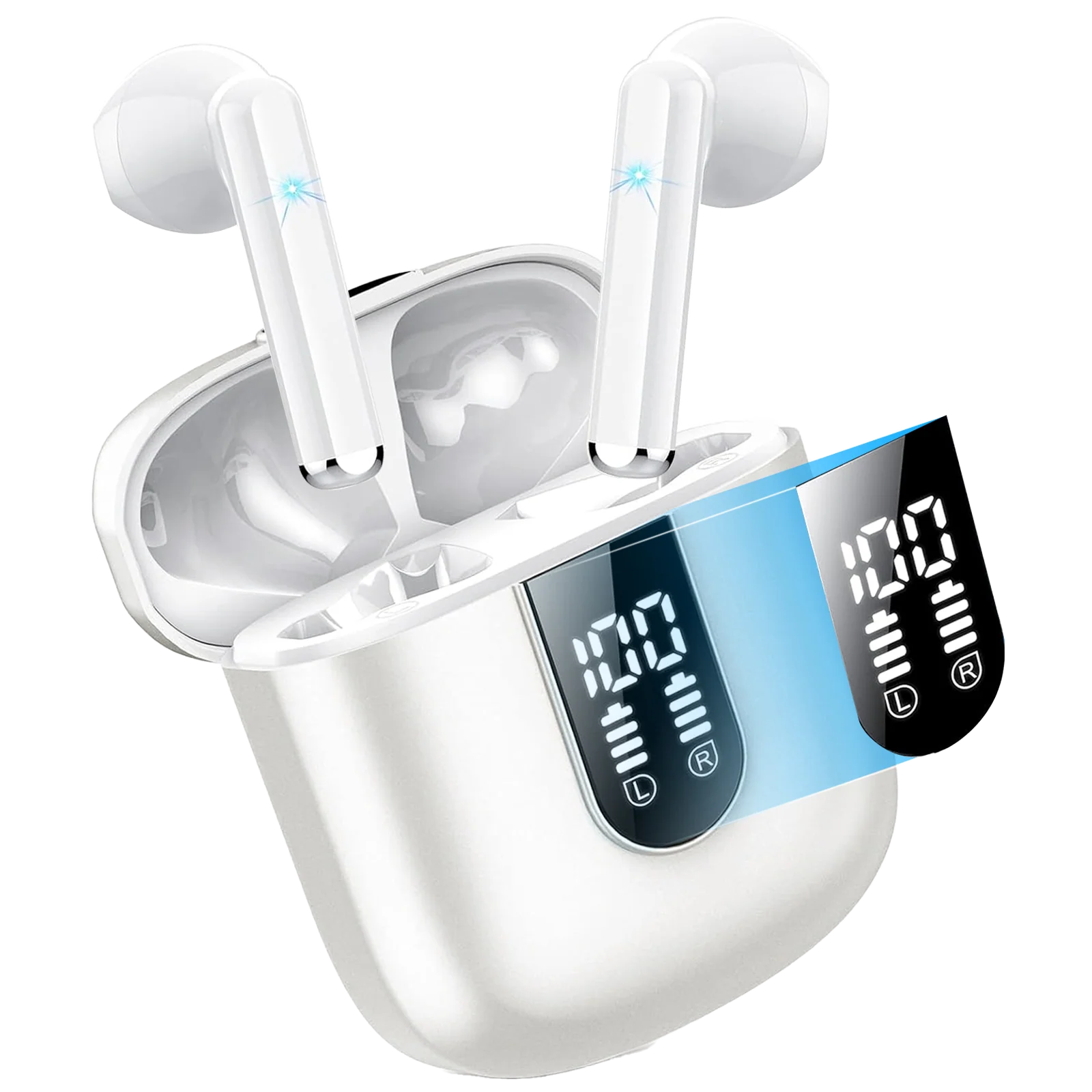 RAVESOUND LED-Display Wireless Earbuds